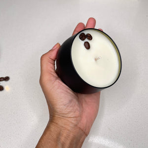 Hand-Poured Mocha Coffee Soy Candle with Organic Coffee Bean Topping – 8 oz Eco-Friendly Candle
- Breathe Well Aromatherapy