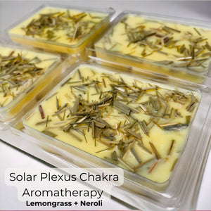 Handcrafted 7 Chakra Soy Wax Melts - Natural Essential Oils for Solar Plexus Chakra Healing - Breathe Well Aromatherapy