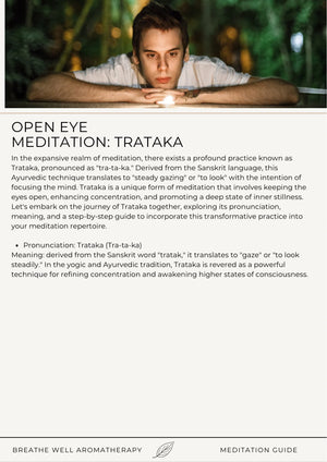 meditation guide - Breathe Well Aromatherapy