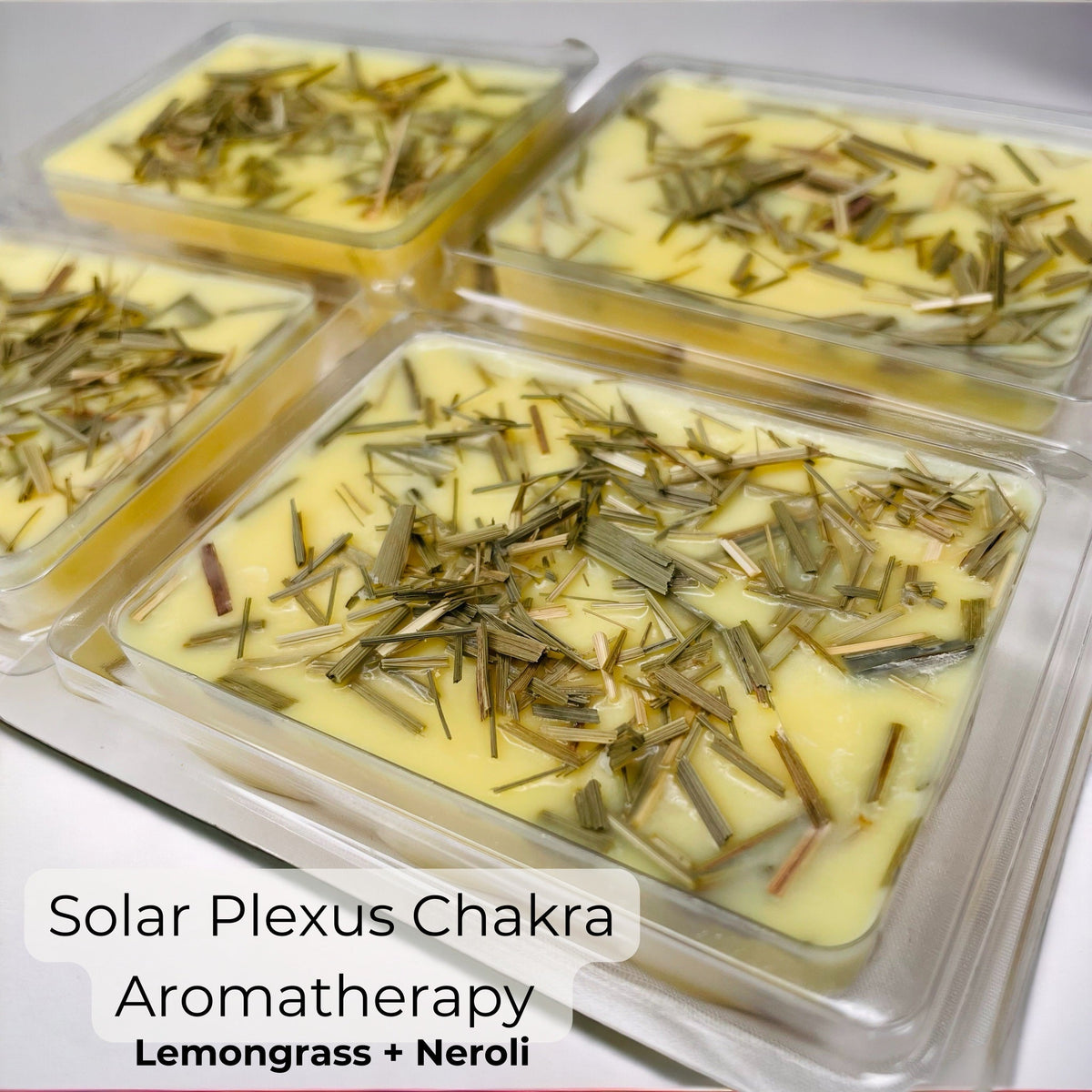 Handcrafted 7 Chakra Soy Wax Melts - Natural Essential Oils for Solar Plexus Chakra Healing - Breathe Well Aromatherapy