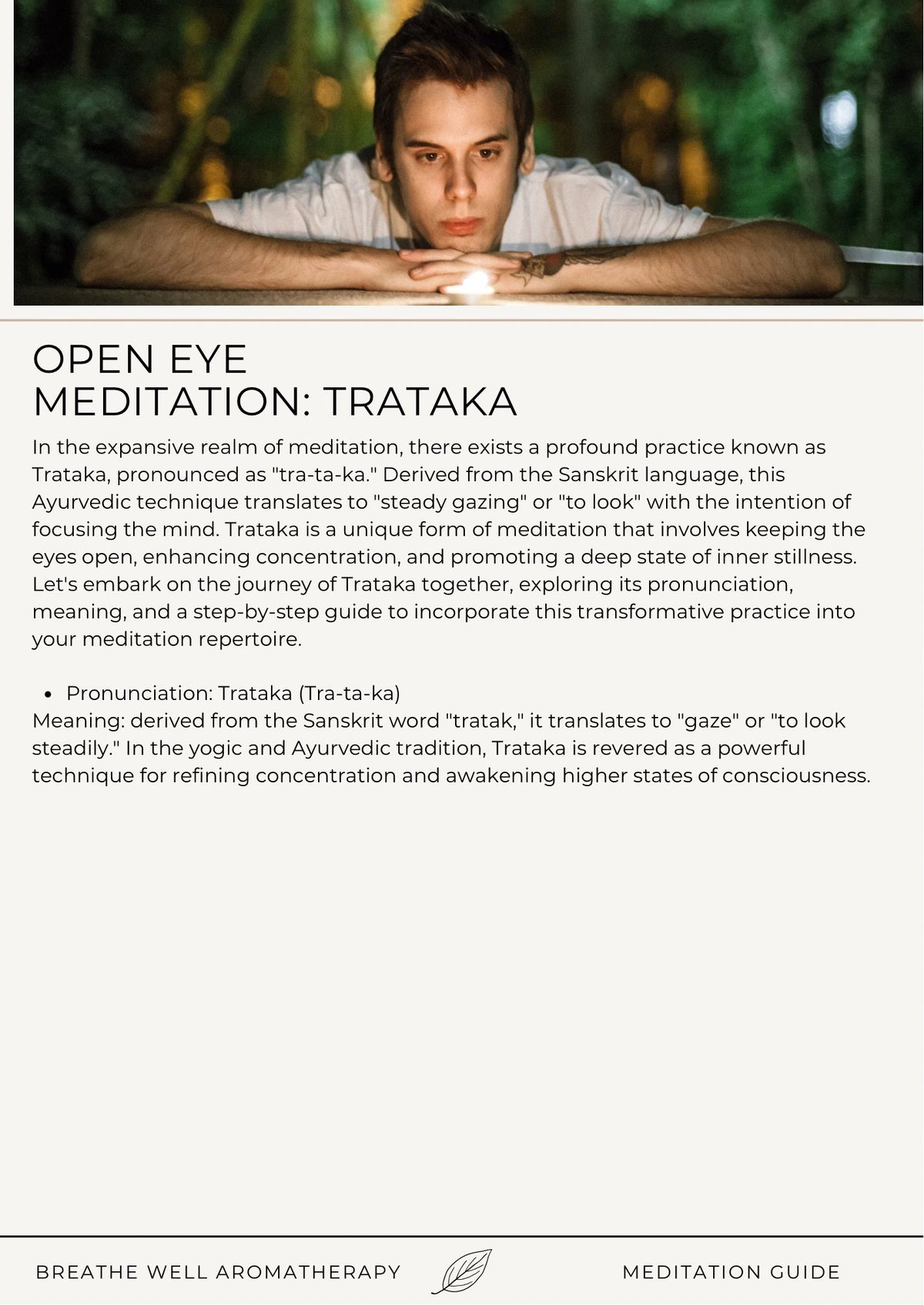 meditation guide - Breathe Well Aromatherapy